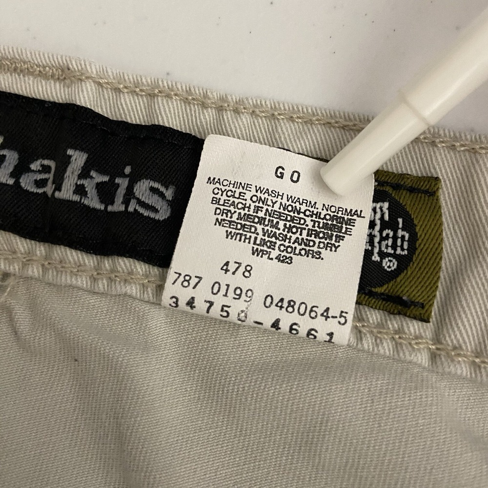 Vintage Levi's Silvertab Cargo Shorts men's 32 Baggy Khakis 10" Inseam 90s Y2K - Picture 3 of 12